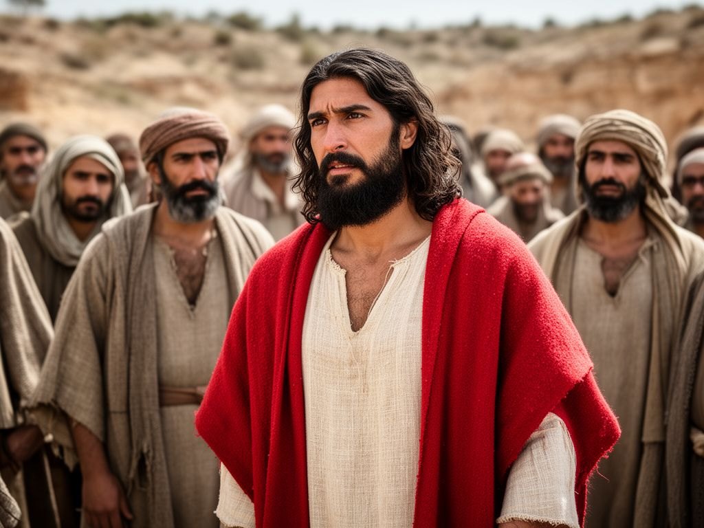 A multidao, admirada apos Jesus curar o endemoninhado cego e mudo, pergunta hesitante se ele seria o Filho de Davi - o titulo messianico ligado a Davi e a Salomao.