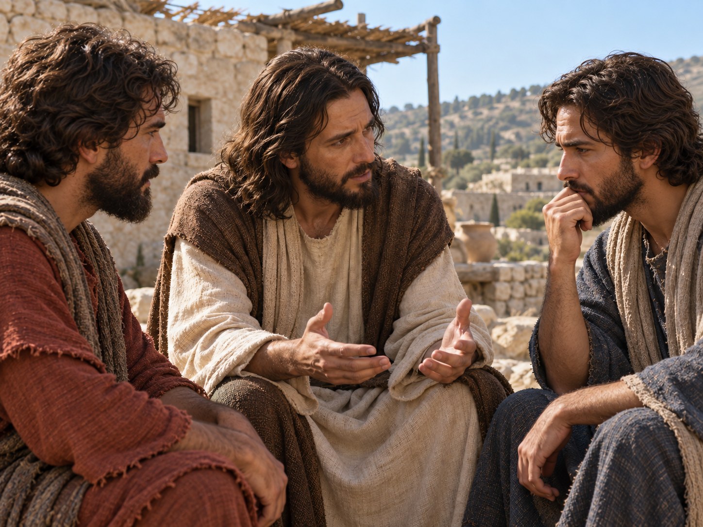 Jesus responde a Tiago e João no caminho para Jerusalém, concedendo o cálice e recusando os lugares à sua direita e à sua esquerda