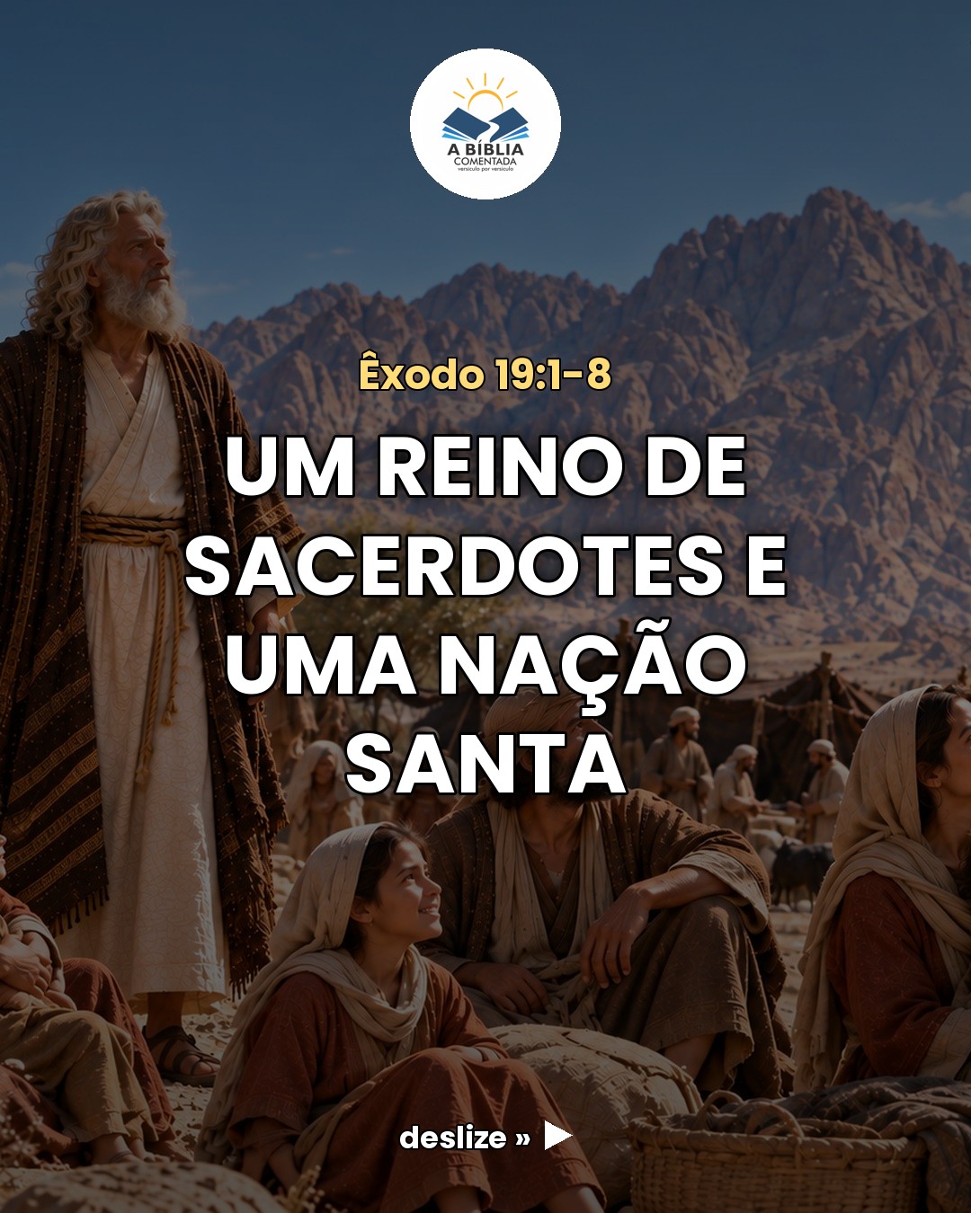 Três meses depois do Egito, um povo inteiro acampado diante 