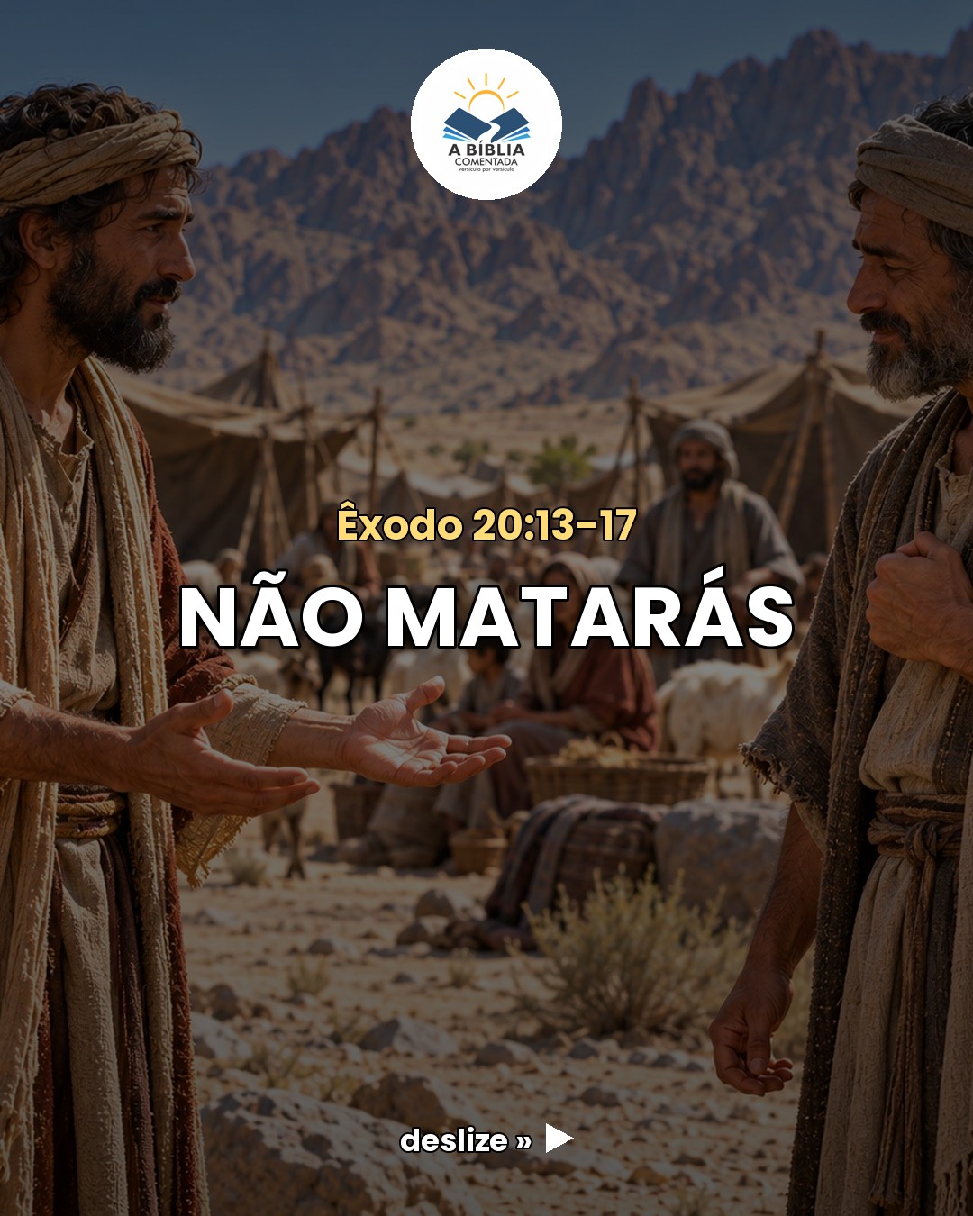 Três destes mandamentos têm só duas palavras em hebraico. ⚖️