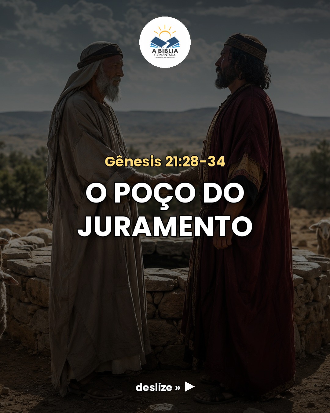 Abraão separa sete cordeiras e não explica. O rei precisa pe